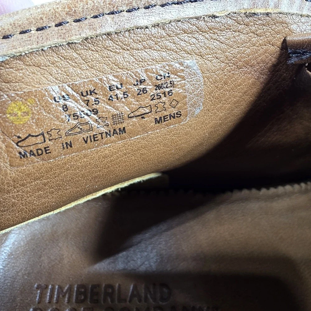 Timberland Boot Co Wodehouse‎ Lost History Chukka 75509 Brown Mens Sz 8 Leather